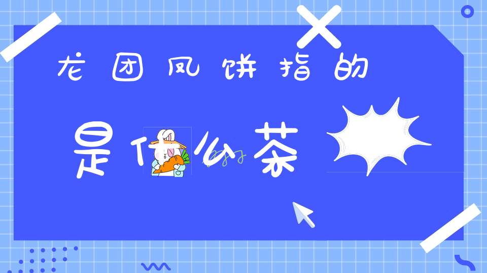 龙团凤饼指的是什么茶