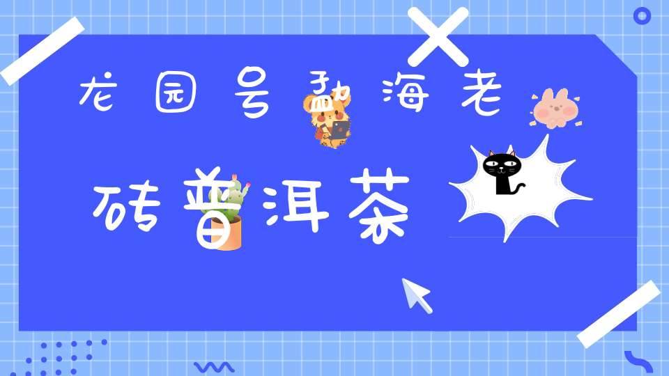 龙园号勐海老砖普洱茶